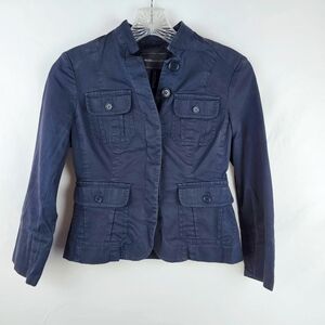 BCBGMaxAzria Y2K 90's Black Utility Jacket Women's XXS Military Style